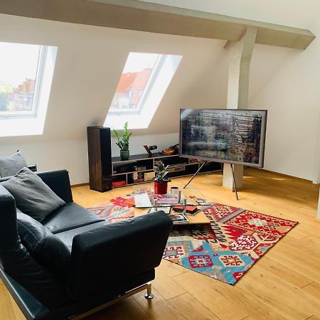 하노버 Exklusives Penthouse Im Ehemaligen Bunker 아파트 외부 사진