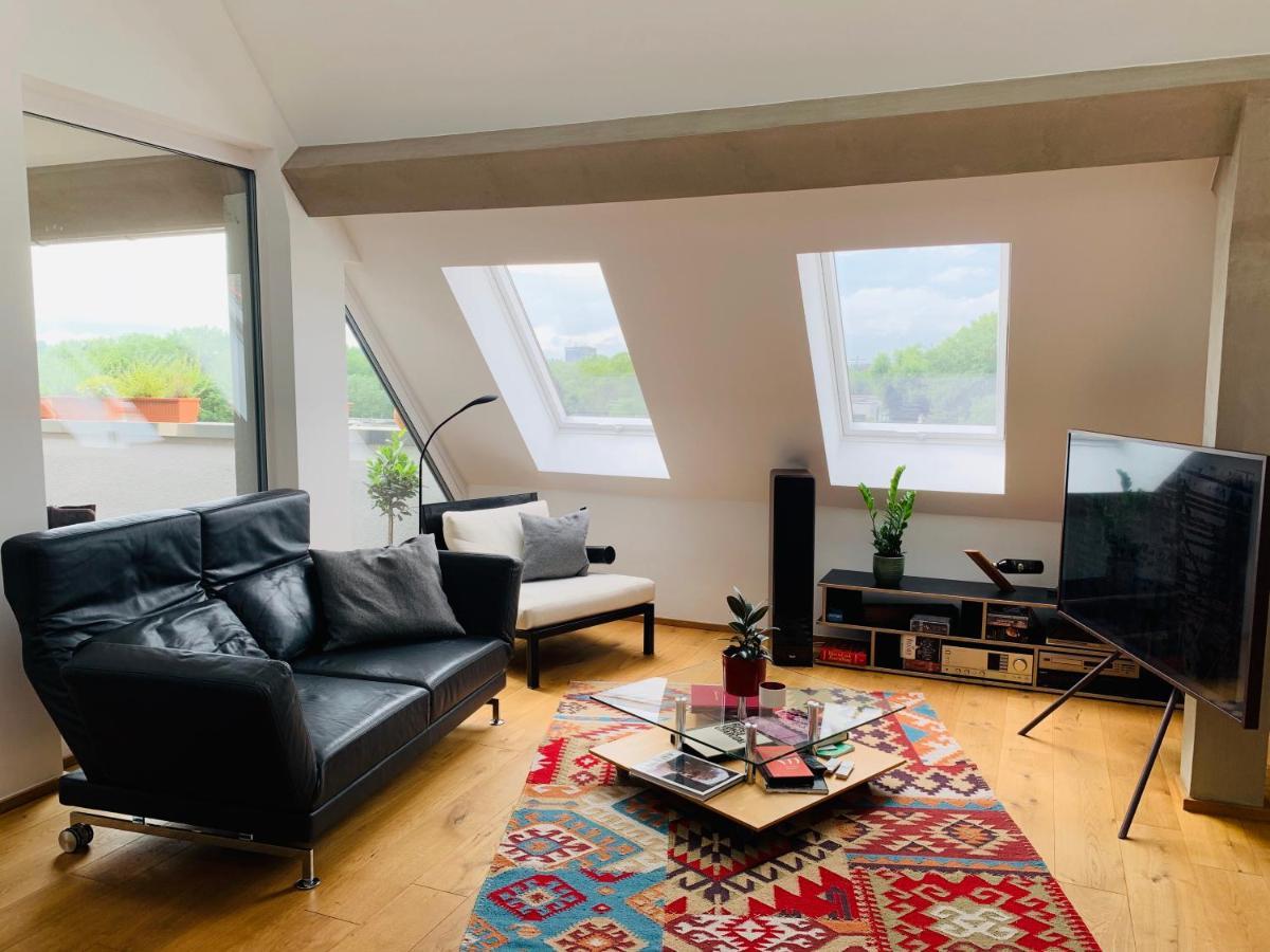 하노버 Exklusives Penthouse Im Ehemaligen Bunker 아파트 외부 사진